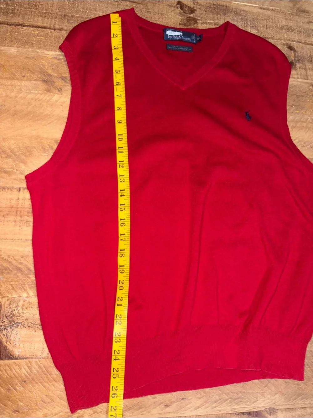 Polo by Ralph Lauren Red V-Neck Sweater Vest